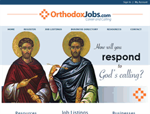 Tablet Screenshot of orthodoxjobs.com